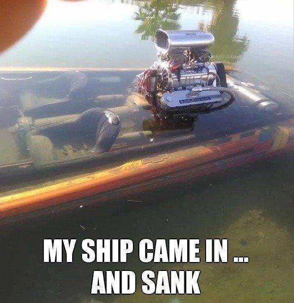 meme - My Ship Came In ... And Sank