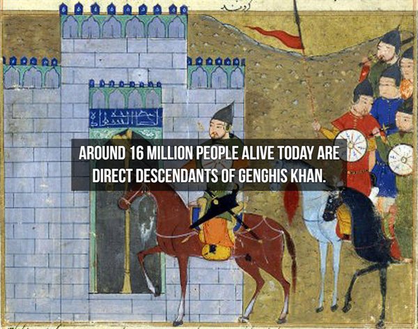 genghis khan medieval - Radora Around 16 Million People Alive Today Are Direct Descendants Of Genghis Khan.