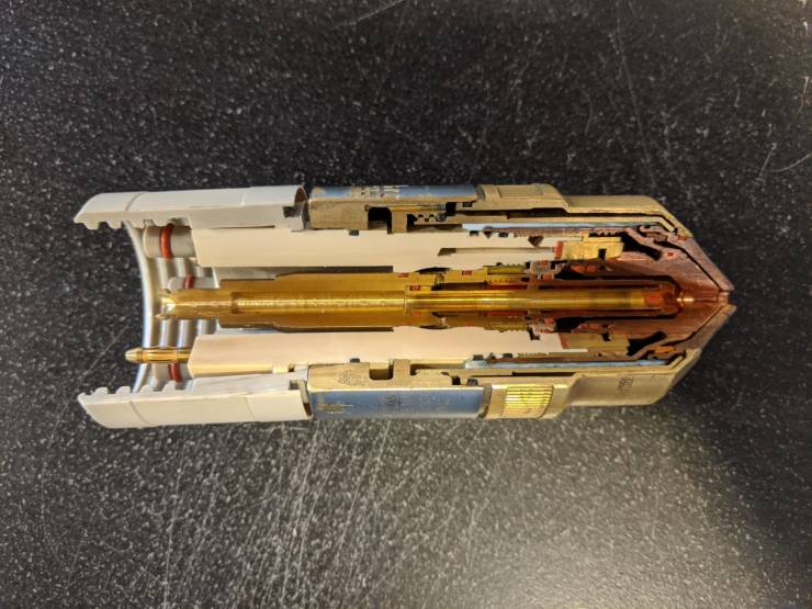 The insides of a hypertherm 400 amp plasma torch.