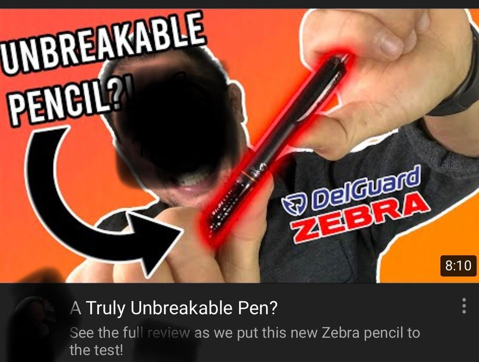 muscle - Unbreakable Pencil? DelGuard Zebra ... A Truly Unbreakable Pen? See the full review as we put this new Zebra pencil to the test!