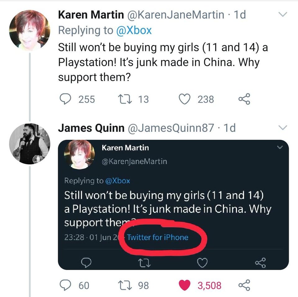 multimedia - Karen Martin Martin 1d Still won't be buying my girls 11 and 14 a Playstation! It's junk made in China. Why support them? 255 27 13 238 go James Quinn 1d Karen Martin Martin Still won't be buying my girls 11 and 14 a Playstation! It's junk ma
