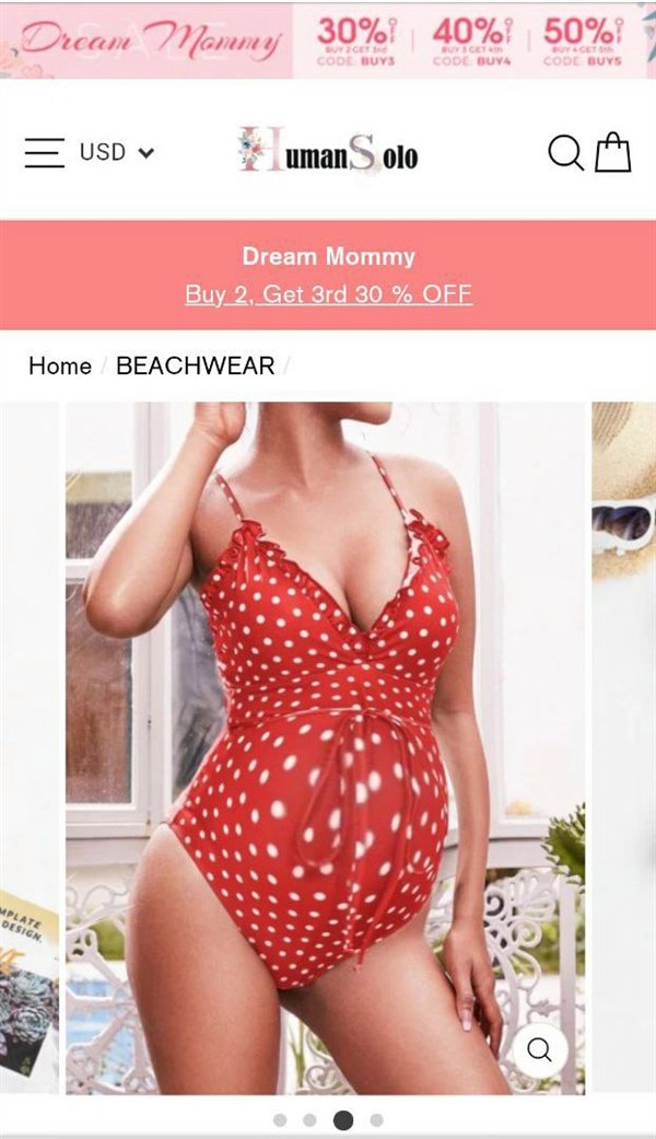 photoshopped swimsuit model to look like she's pregnant