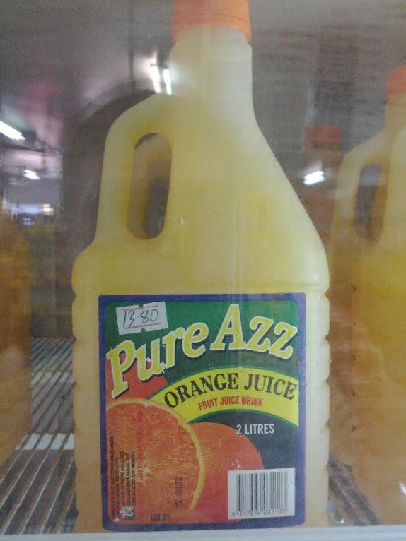 orange juice bottle pure azz