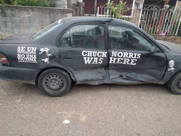 family car - bodd Se Un Oponente No Una Victima Chuck Norris Was Here