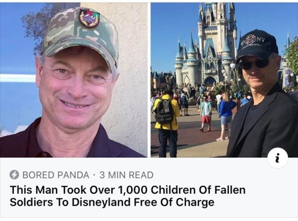 cinderella castle - . Bored Panda 3 Min Read This Man Took Over 1,000 Children Of Fallen Soldiers To Disneyland Free Of Charge