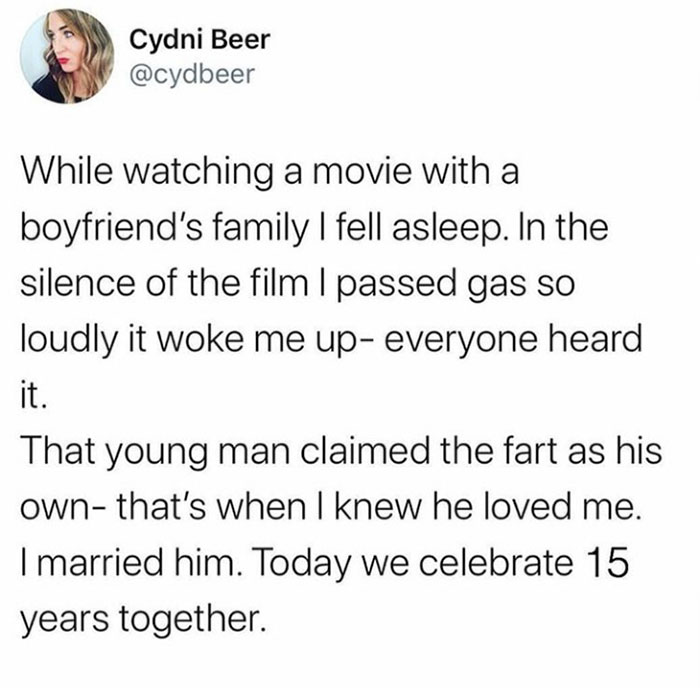 himalayan salt doctor meme - Cydni Beer While watching a movie with a boyfriend's family I fell asleep. In the silence of the film I passed gas so loudly it woke me up everyone heard it. That young man claimed the fart as his own that's when I knew he lov