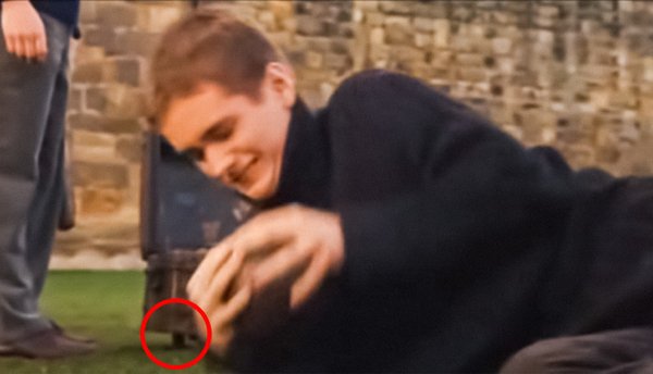 In Harry Potter and the Sorcerer’s Stone, the suitcase where enchanted balls are lying (including one of the bludgers Oliver Wood is fighting with) is supposed to be shaking due to some magical reasons. But we can see that it is the mysterious Muggle mechanism that actually propels it and makes it move.