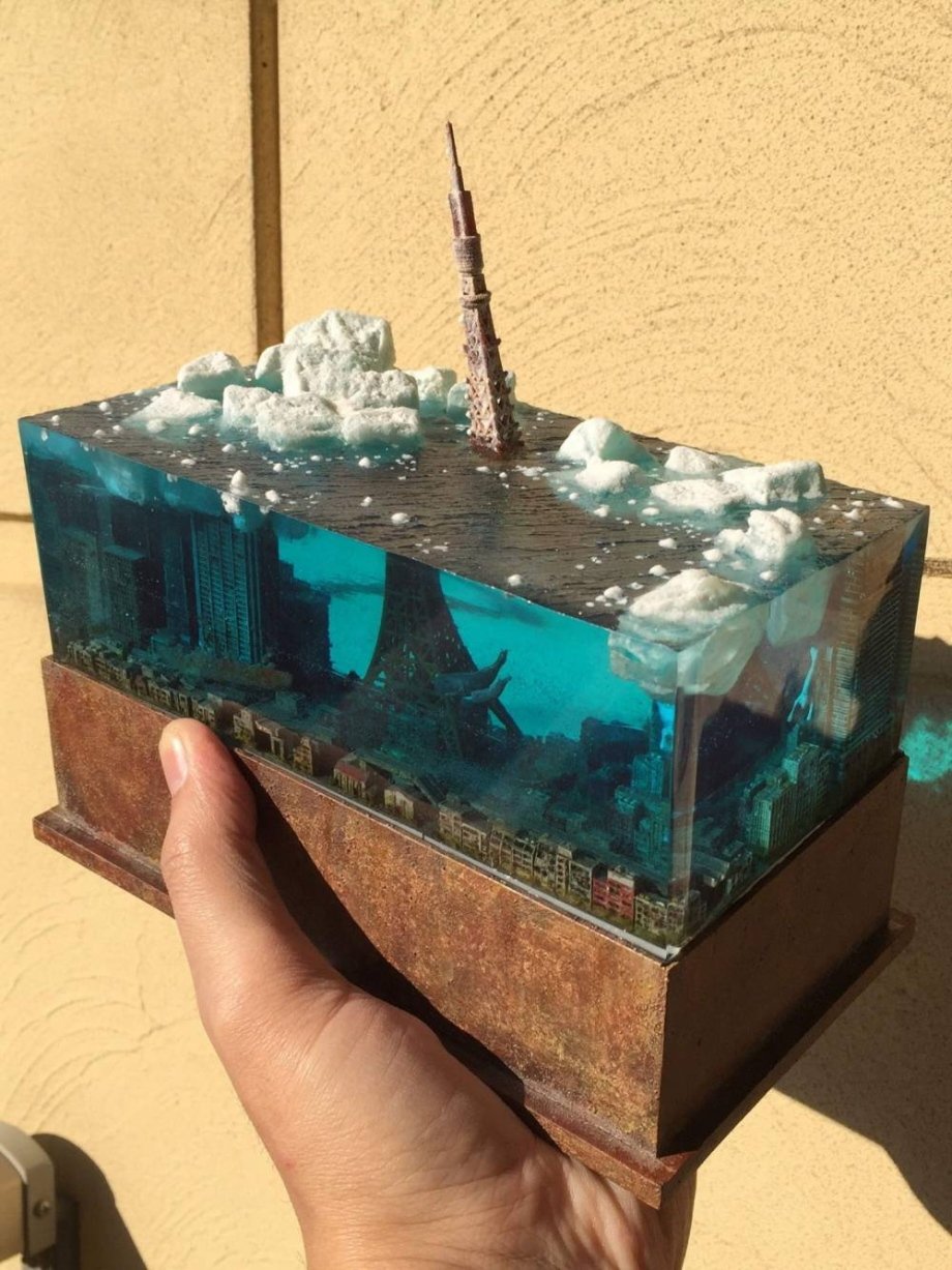 miniature post apocalyptic cityscapes