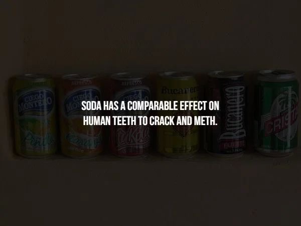 aluminum can - Ciego Montelo Bucarer Soda Has A Comparable Effect On Human Teeth To Crack And Meth. Cris