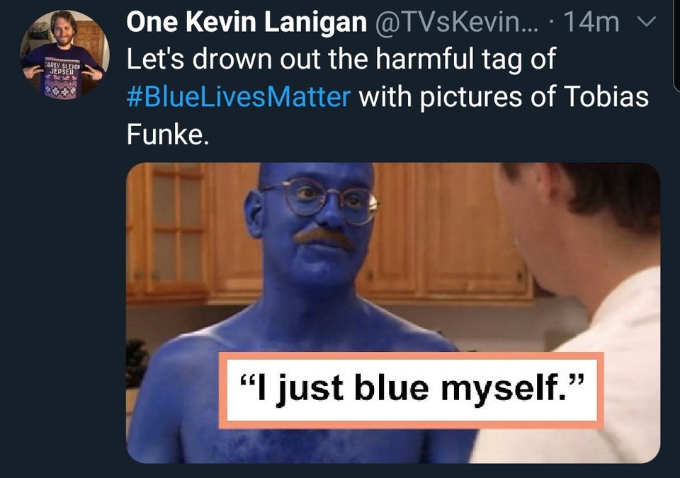 presentation - Chrev Sleigh Jepsen One Kevin Lanigan ... 14m Let's drown out the harmful tag of with pictures of Tobias Funke. "I just blue myself."