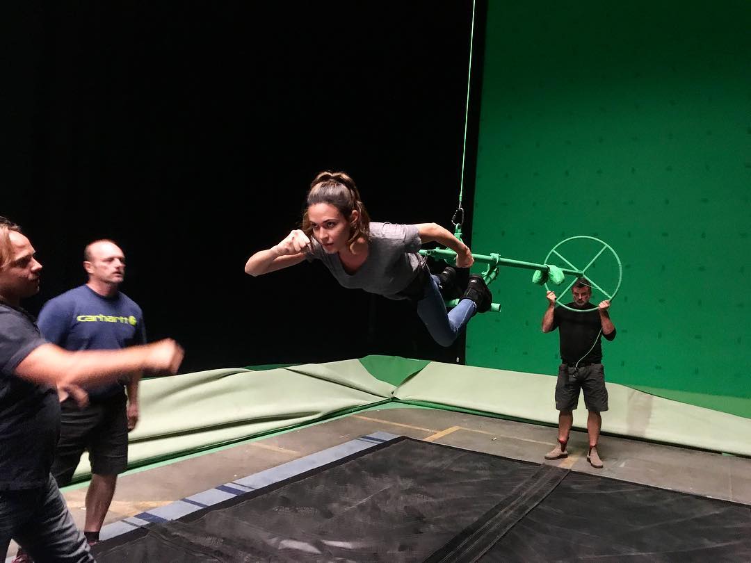 Odette Annable is learning to fly for Supergirl.