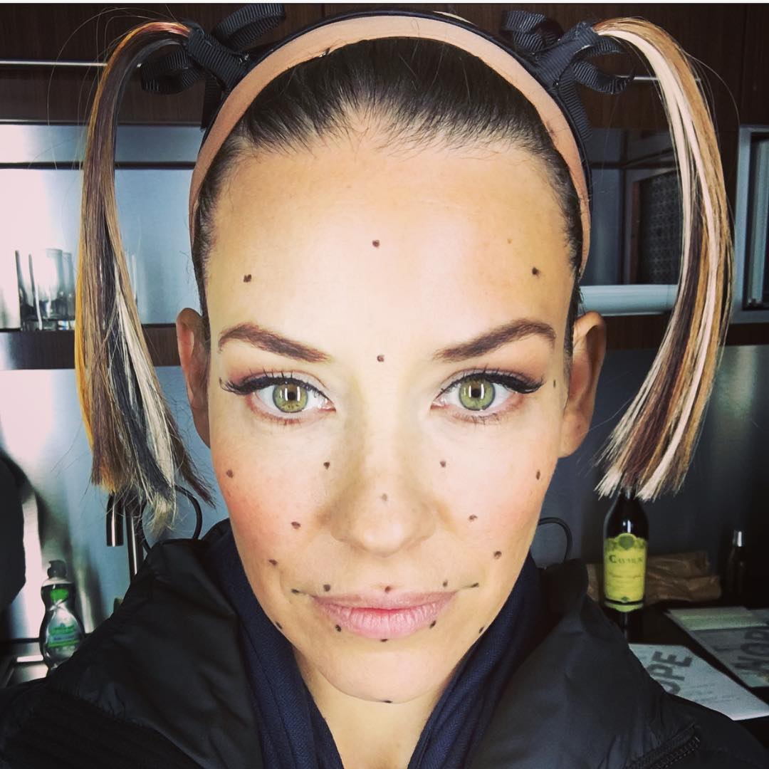 Evangeline Lilly on the last day of the shooting of Ant-Man and The Wasp