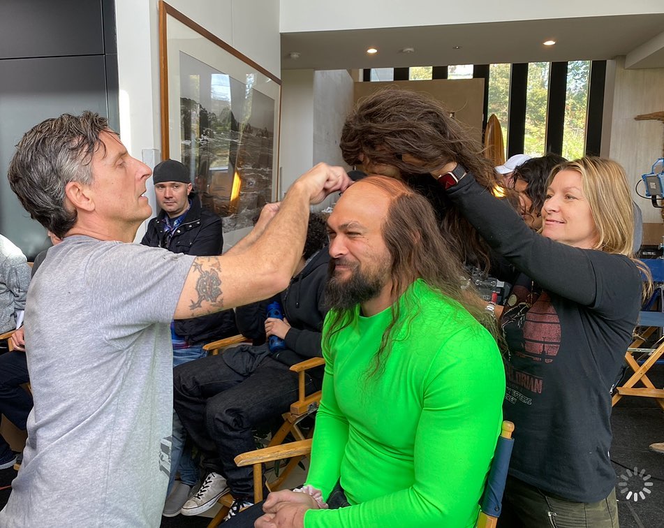 Thanks to the best makeup artists in Hollywood, Jason Momoa tried on a totally new look for the Super Bowl promo.
