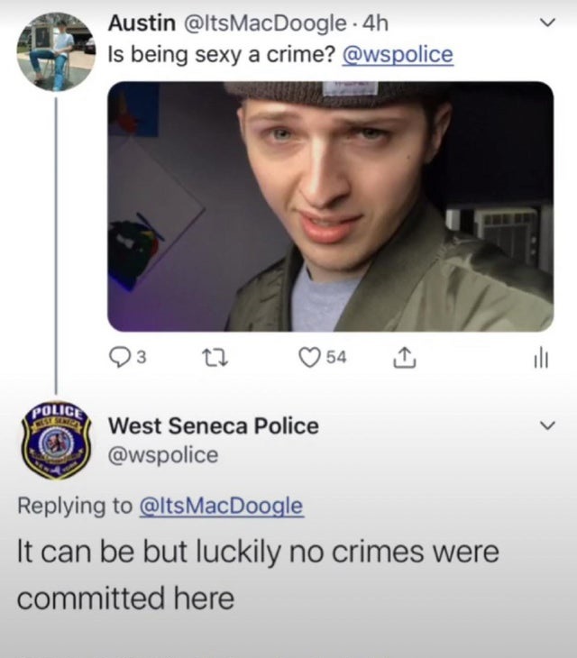calum hood 5sos memes - Austin 4h Is being sexy a crime? 54 ill Police West Seneca Police It can be but luckily no crimes were committed here