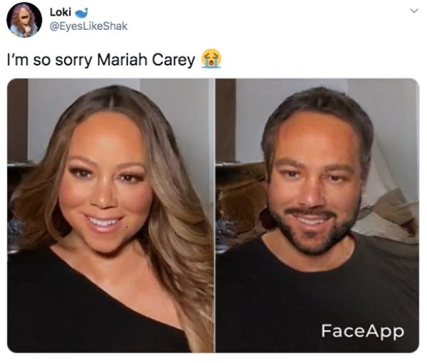 I'm so sorry Mariah Carey