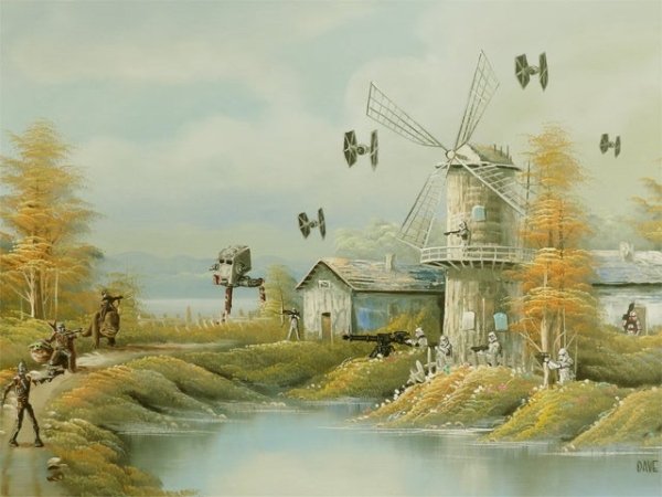 star wars thrift store paintings - M4 Dave