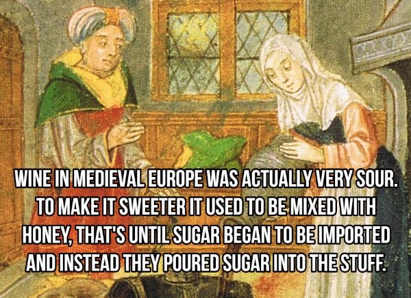 medieval manuscript brewing - Wine In Medieval Europe Was Actually Very Sour. To Make It Sweeter It Used To Be Mixed With Honey, That'S Until Sugar Began To Be Imported And Instead They Poured Sugar Into The Stuff.