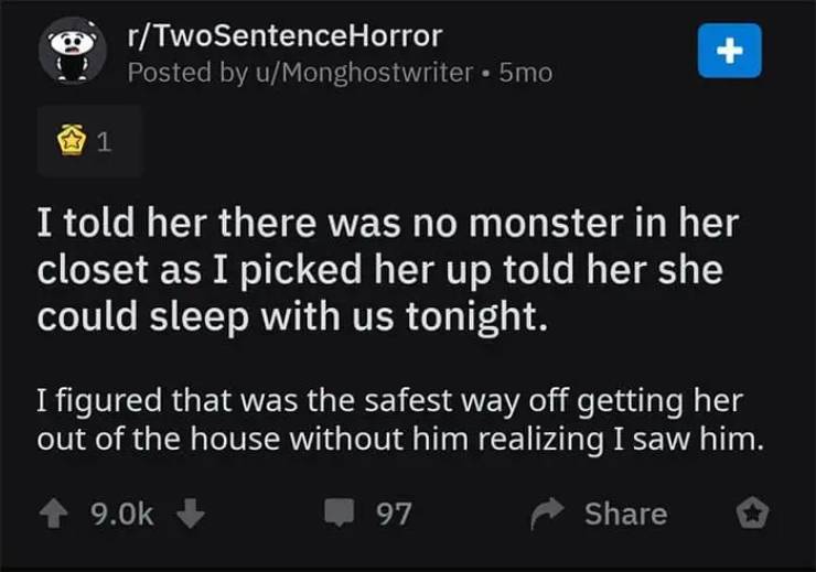 23 Two Sentence Horror Stories to Give You Chills.