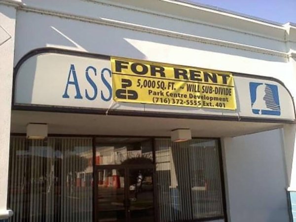 rent an ass - Asse For Rent 5,000 Sq.Ft. Will SubDivide Park Centre Development 716 3725555 Exi. 401