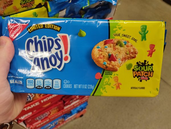 sour patch chips ahoy - Uimited Edition Patch Babisco Sour. Sweet Cone chips sanog Bato Down Sour Patch Kids Per Sealed 160 25 115 11 Od Sat Fat So Ses Cookies Net Wt 8 Oz 226 Antipollet Ruando Take Om