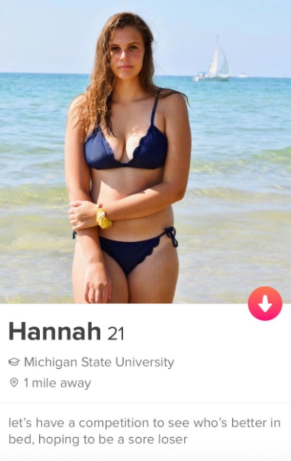 tinder opener for girl with no bio