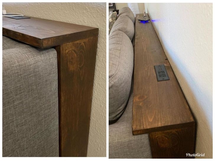console table behind couch - PhotoGrid
