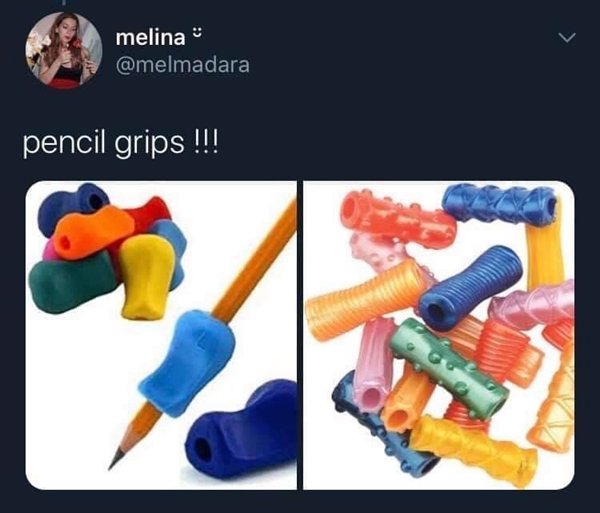 plastic - melina pencil grips !!!