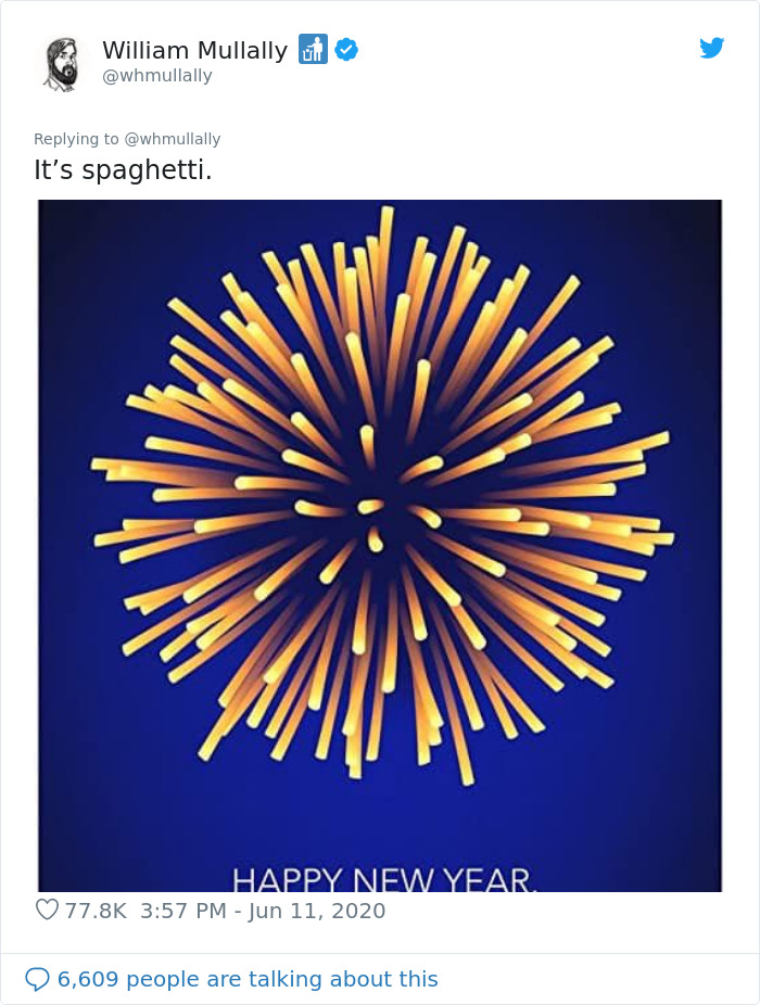 happy new year pasta - William Mullally on It's spaghetti. Happy New Year 6,