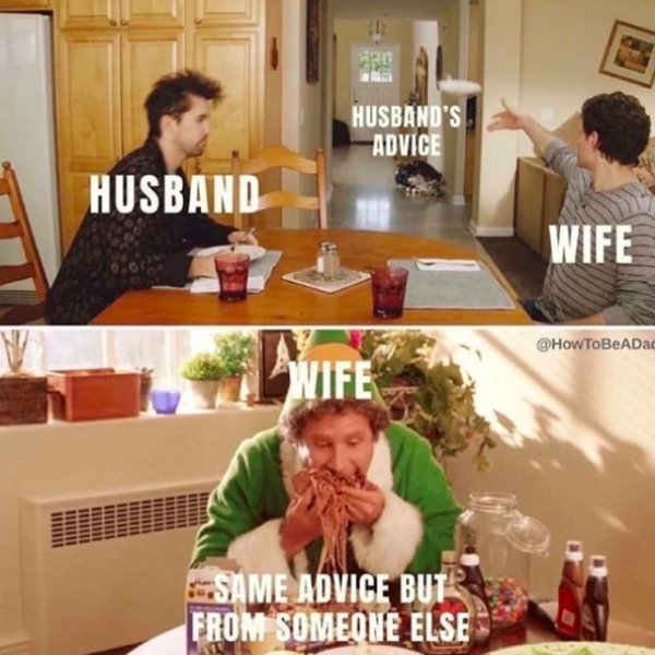 graphics interchange format - an Husband'S Advice Husband Wife Wife Same Advice But From Someone Else