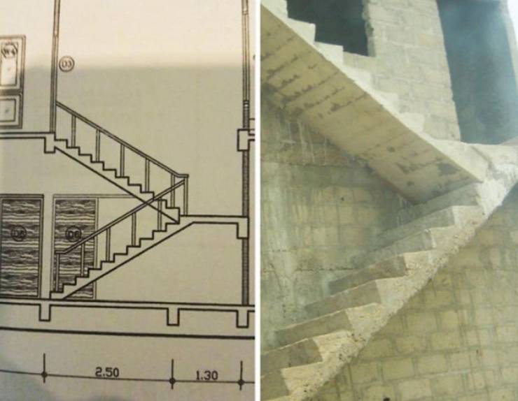 worst construction fails stairs