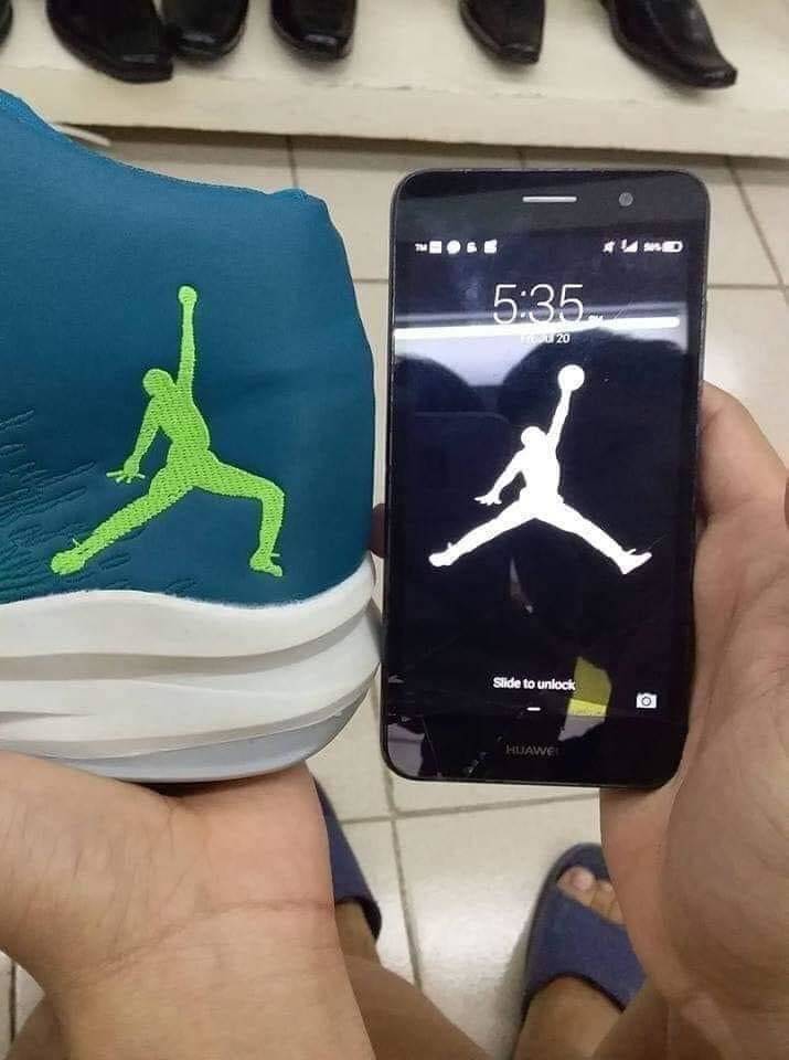air jordan logo fail bootleg sneaker shoe