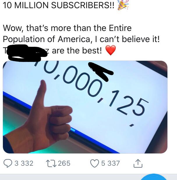 online advertising - 10 Million Subscribers!! Wow, that's more than the Entire Population of America, I can't believe it! are the best! 70,000,125 3 332 27265 5 337