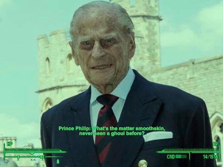 fallout 3 - Prince Philip What's the matter smoothskin, never seen a ghoul before? Gp Ap Cnd 141513