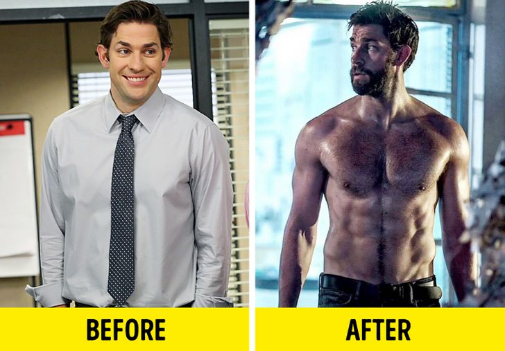 john krasinski 13 hours - Before After