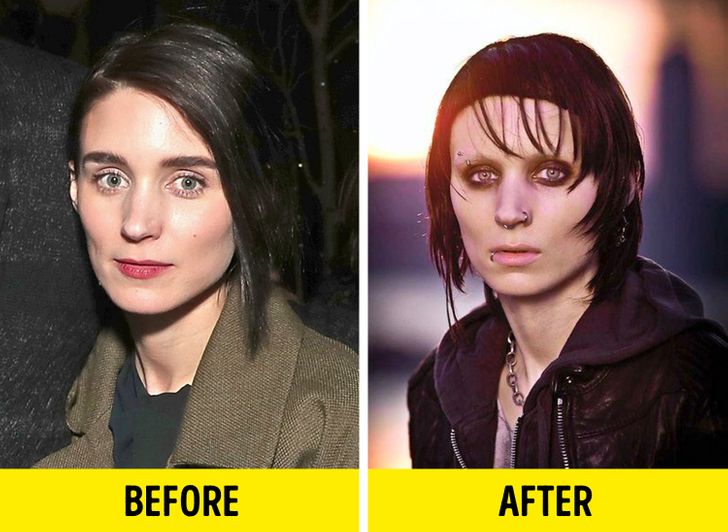 rooney mara - Before After