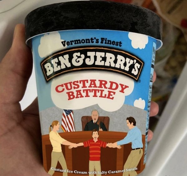 Ben & jerry'S Custardy Custard Ice Cream with Salty Caramel Swirls Vermont's Finest