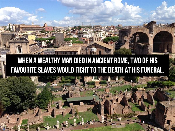 roman forum - When A Wealthy Man Died In Ancient Rome, Two Of His Favourite Slaves Would Fight To The Death At His Funeral.