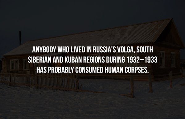 inveja do corinthians - Anybody Who Lived In Russia'S Volga, South Siberian And Kuban Regions During 19321933 Has Probably Consumed Human Corpses.