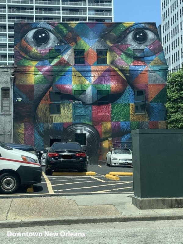 Street art - I W Whi W Downtown New Orleans