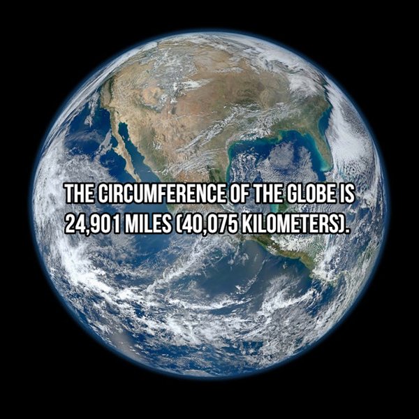 best photos of earth from space - The Circumference Of The Globe Is 24,901 Miles 40,075 Kilometers.