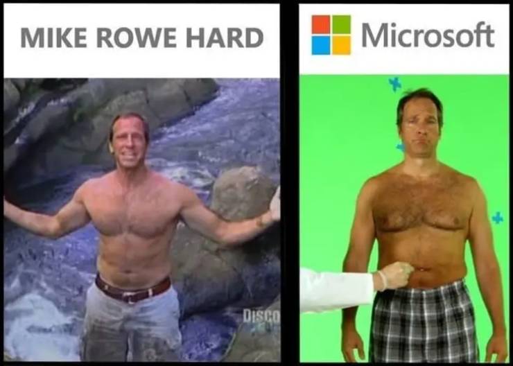 Mike Rowe Hard Microsoft