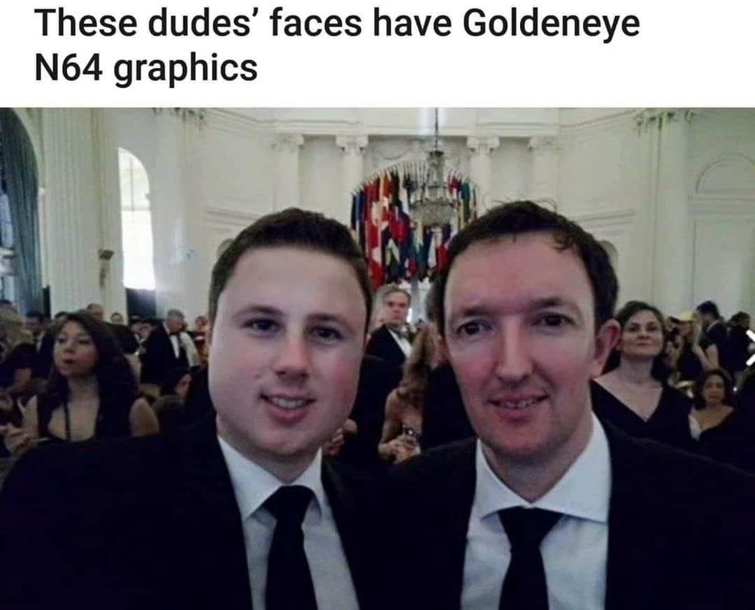 goldeneye n64 faces - These dudes' faces have Goldeneye N64 graphics