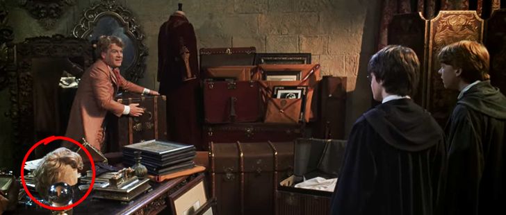 Harry Potter and the Chamber of Secrets. The beautiful hair of Gilderoy Lockhart was just as fake as all of his achievements. Otherwise, why would he need an extra wig on his desk?