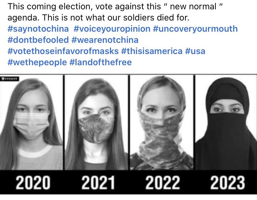 human - This coming election, vote against this " new normal agenda. This is not what our soldiers died for. 2020 2021 2022 2023