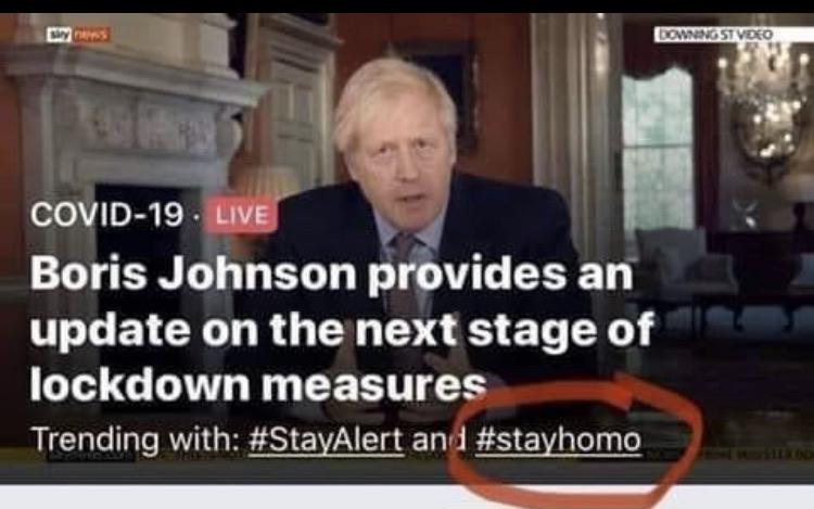 ¡Cuánta razón! - Downingstvdo Covid19. Live Boris Johnson provides an update on the next stage of lockdown measures Trending with and