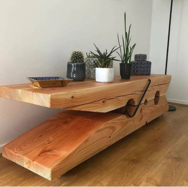 A unique table design for artsy people