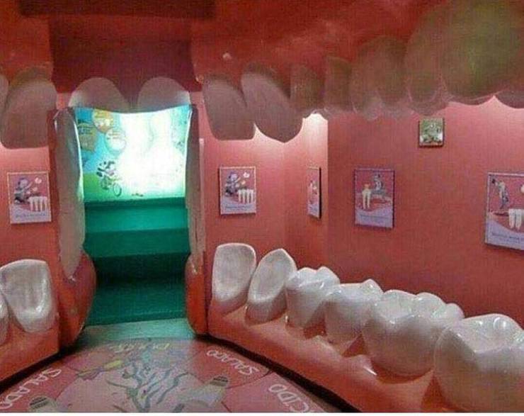 A dentist’s waiting room