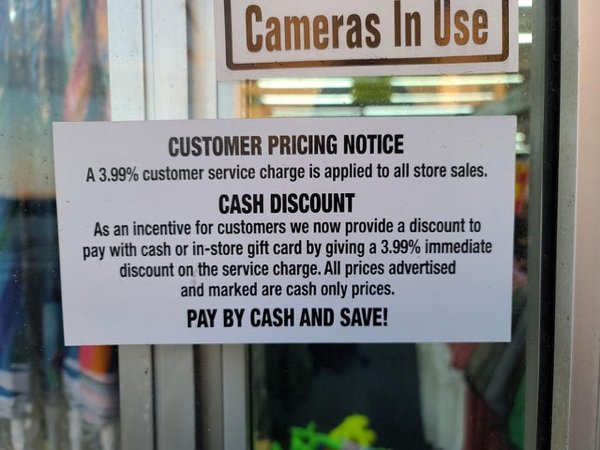carbobel - Cameras In Use Customer Pricing Notice A 3.99% customer service charge is applied to all store sales. Cash Discount As an incentive for customers we now provide a discount to pay with cash or instore gift card by giving a 3.99% immediate discou