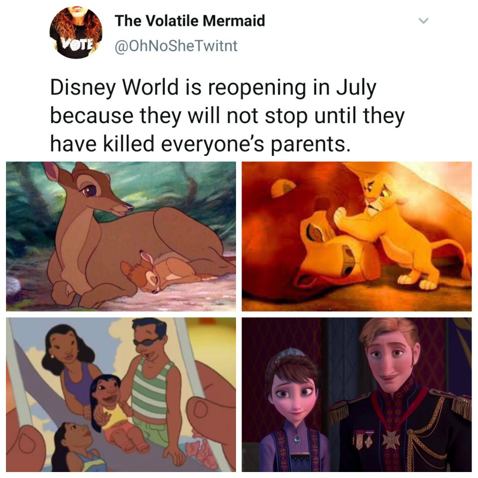 lion king mufasa - The Volatile Mermaid Vote Twitnt Disney World is reopening in July because they will not stop until they have killed everyone's parents. ic