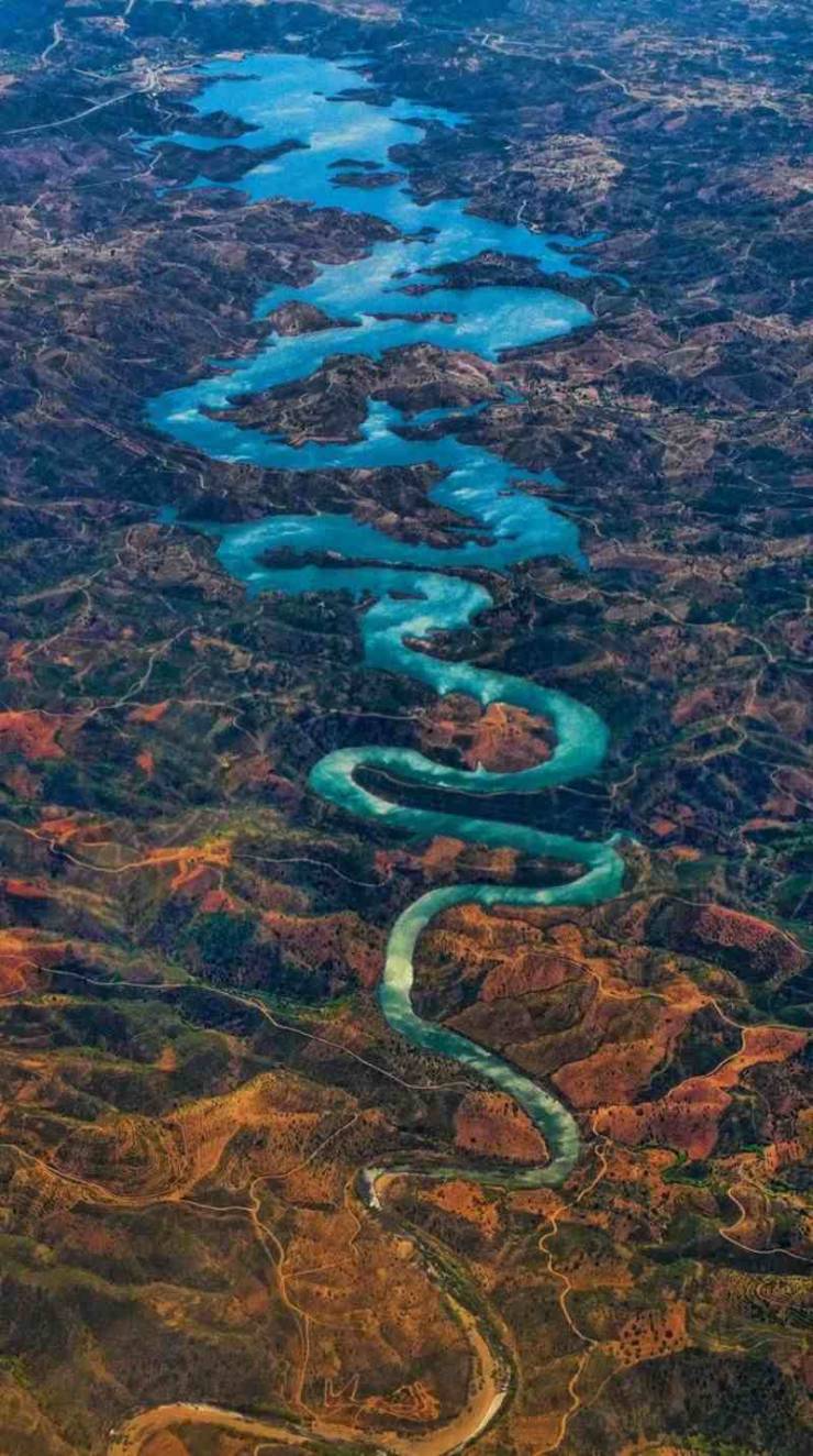 blue dragon river in portugal
